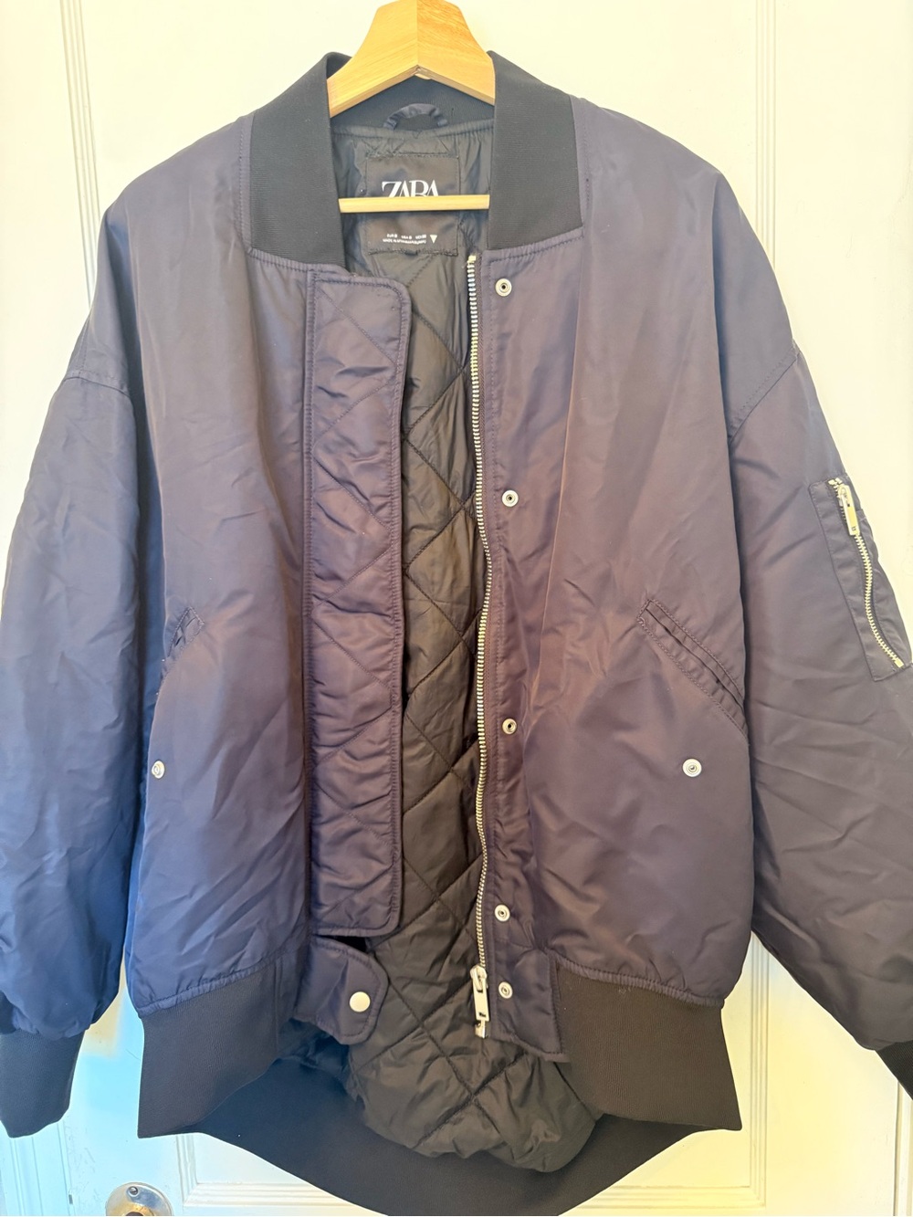 Zara Oversized Bomber Jacket - Picture 3 of 4